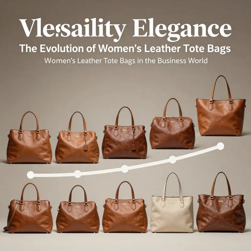 An exquisite collection of luxury leather tote bags showcasing elegance and style.