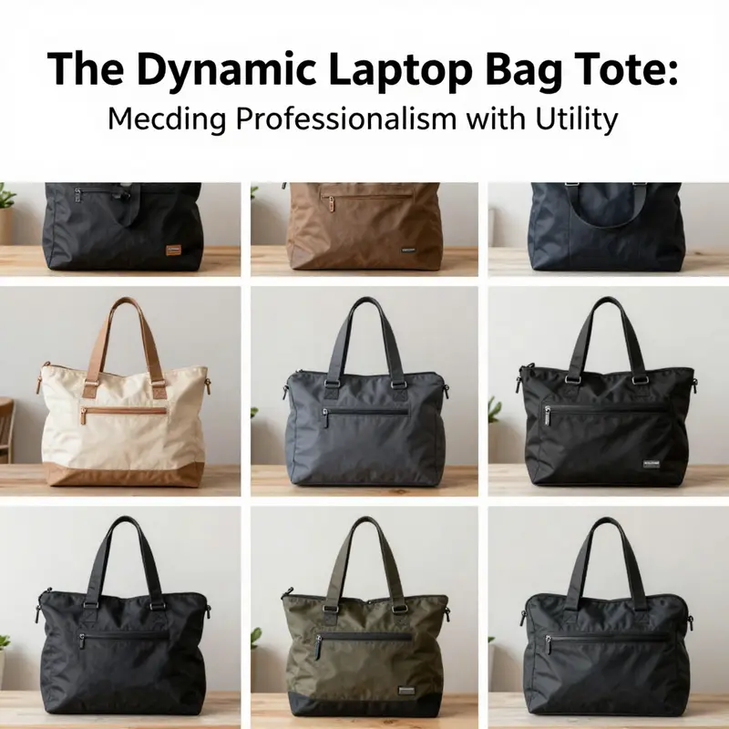 A visual comparison illustrating the sleek design of laptop bag totes versus traditional laptop bags.
