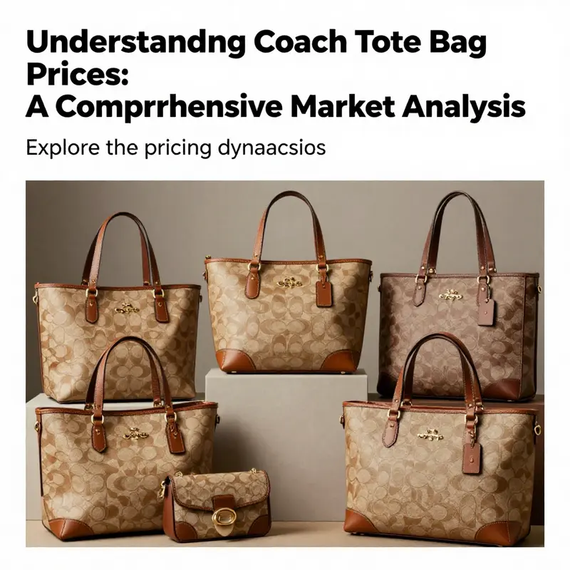 An artistic display of Coach tote bags showcasing their premium quality and diverse range.