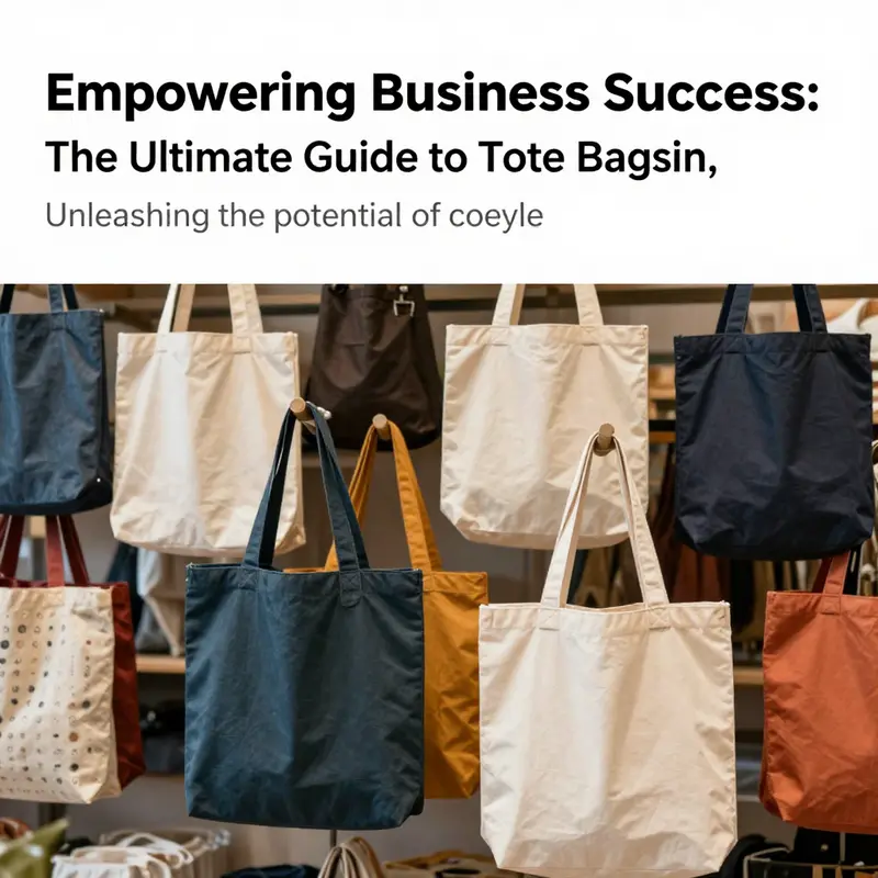 A variety of tote bags displayed in a colorful shopping environment, showcasing eco-friendliness and modern design.