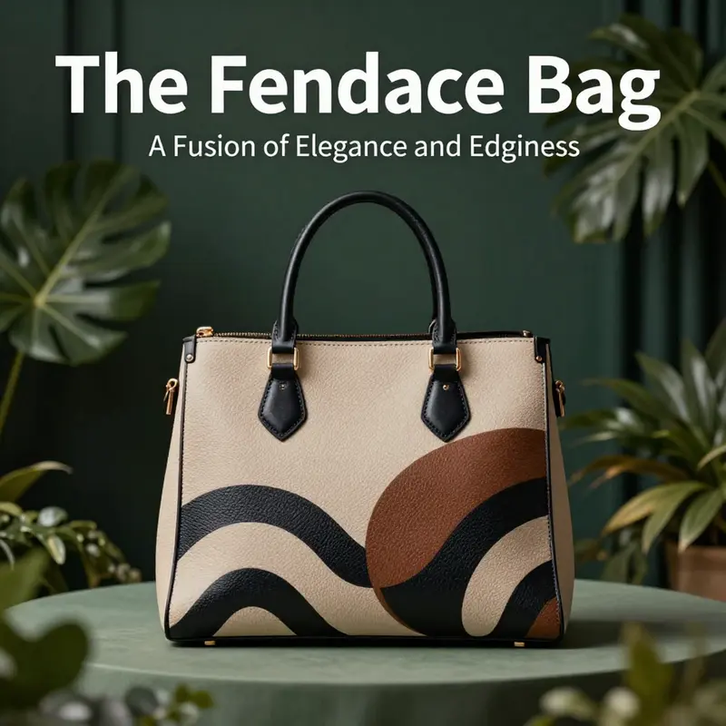 An elegantly displayed Fendace bag on a plush backdrop, symbolizing luxury and high fashion.