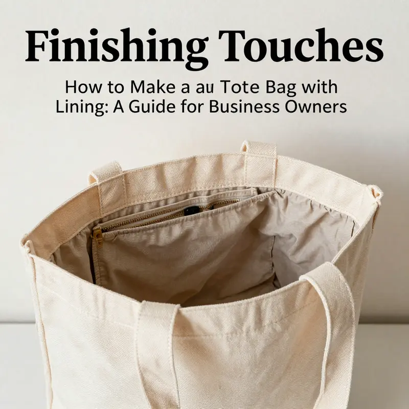 Materials required for crafting a tote bag, showcasing various fabrics and sewing tools.