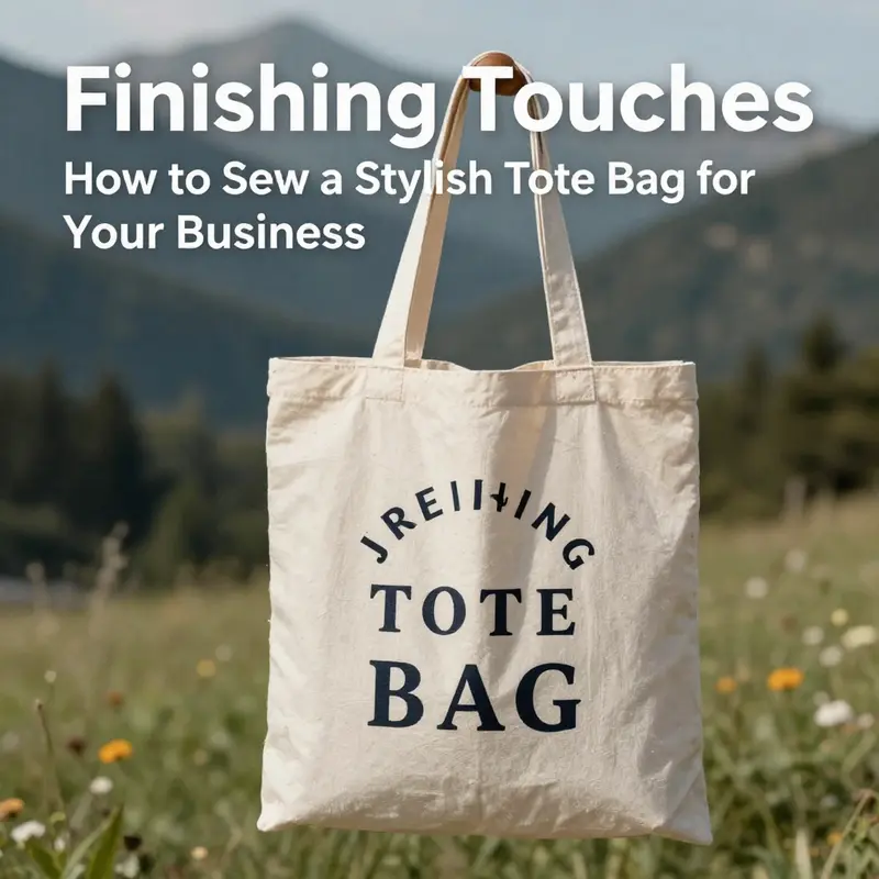 An assortment of fabrics and tools organized for sewing a tote bag showcases the materials needed for the project.