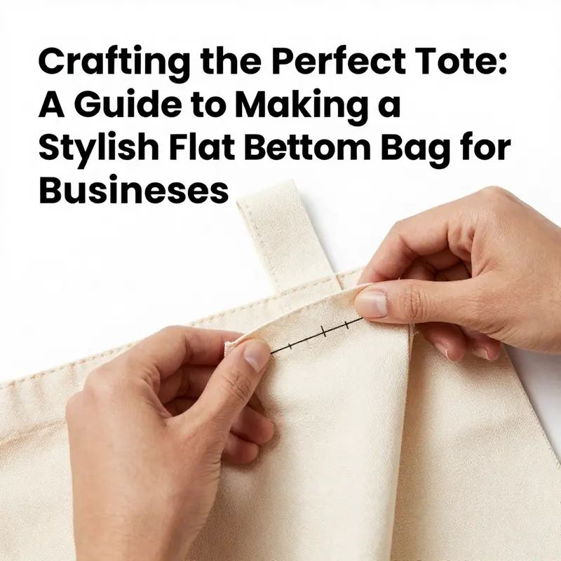 Essential materials for creating a tote bag with a flat bottom.