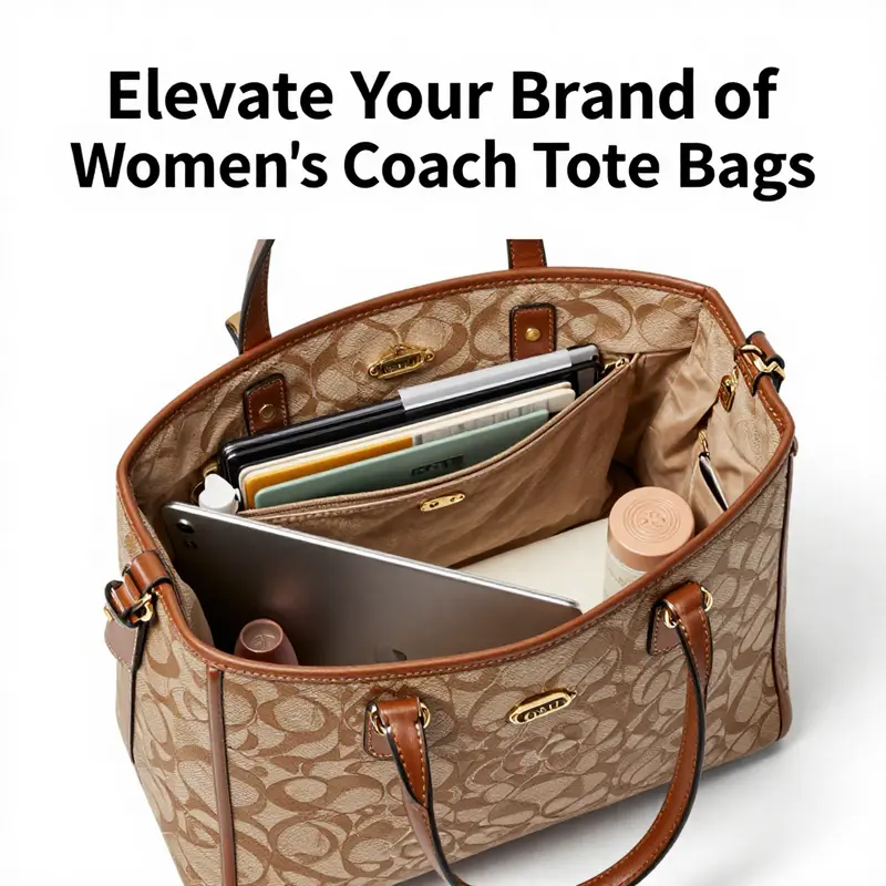 An elegant collection of popular Women’s Coach tote bags.