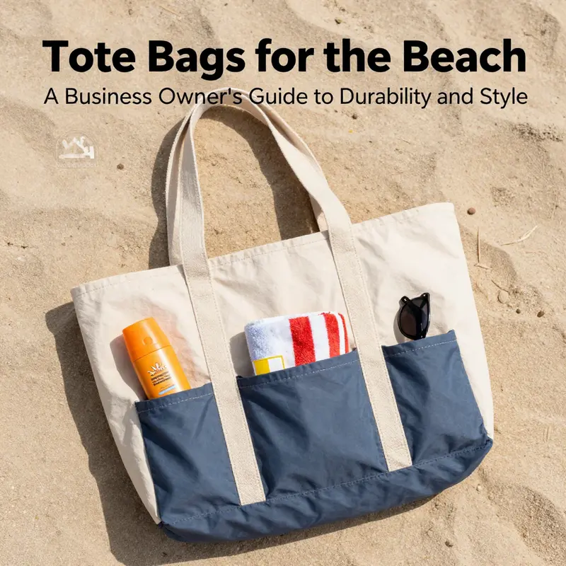 Different materials ideal for crafting durable beach tote bags, highlighting their strengths against sand and saltwater.