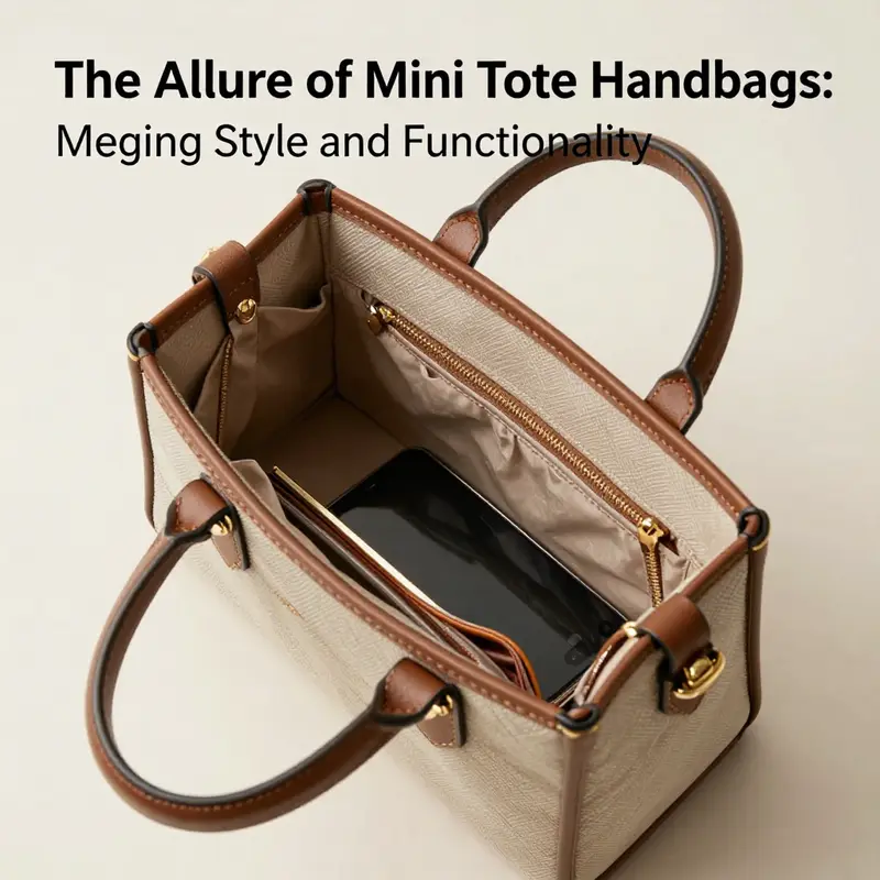 Fashion trends come alive with stylish individuals carrying versatile mini totes.