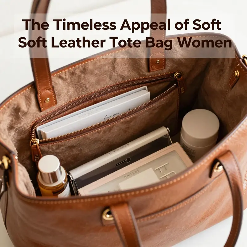 The exquisite craftsmanship and rich texture of soft leather emphasize the quality that women demand in tote bags.