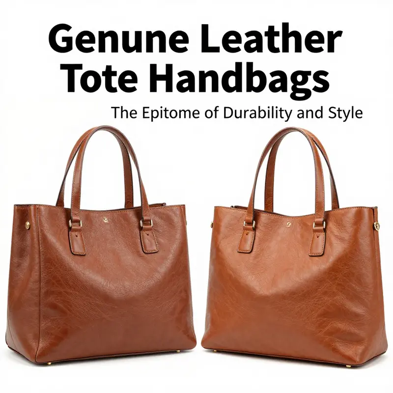 Exquisite craftsmanship in a genuine leather tote highlights superior materials and design.