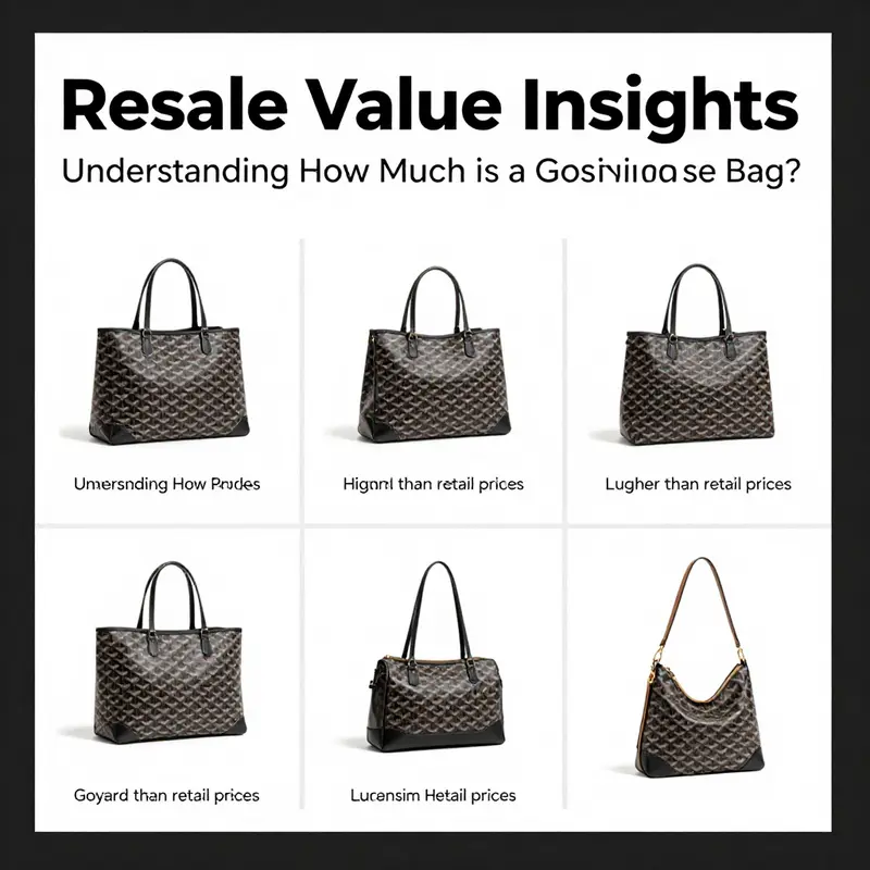 A curated selection of Goyard tote bags highlighting the diversity in models and luxury branding.