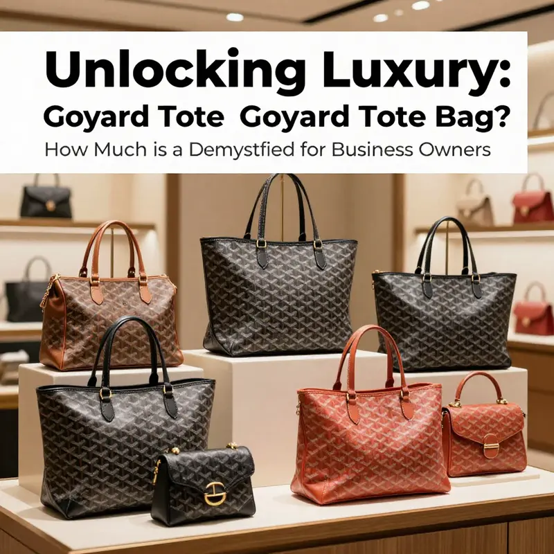 A curated selection of Goyard tote bags highlighting the diversity in models and luxury branding.