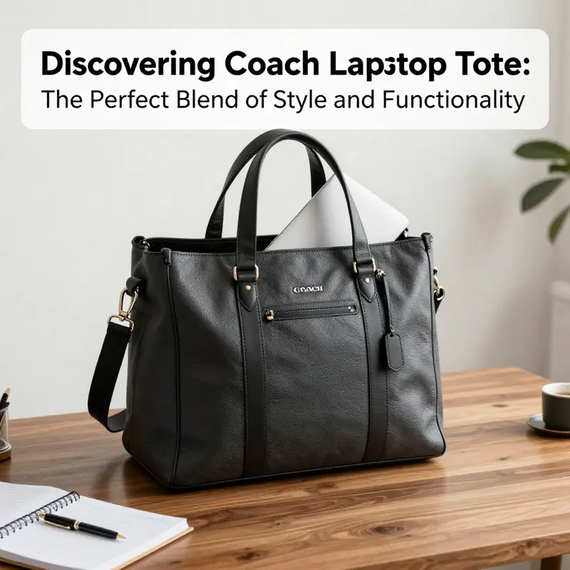The Gramercy Tote Bag showcases its exquisite design and capacity for a laptop and business essentials.