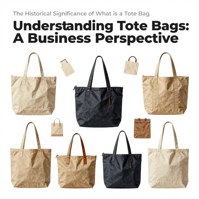 An overview of the historical evolution of tote bags throughout the centuries.