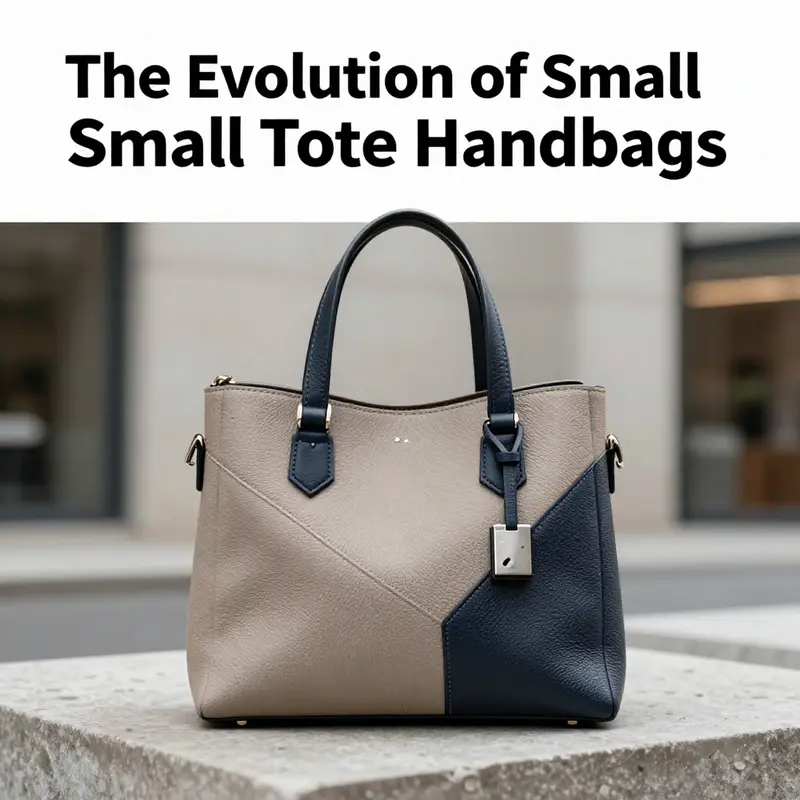 A showcase of innovative design elements seen in modern small tote handbags.