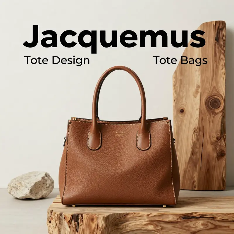 The elegant design of a Jacquemus tote bag showcasing its minimalist appeal.