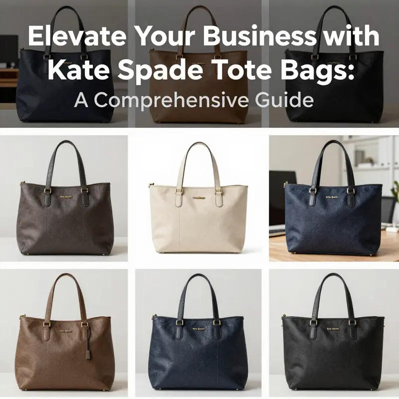 A collage of Kate Spade tote bags in various settings, highlighting their multifunctionality.