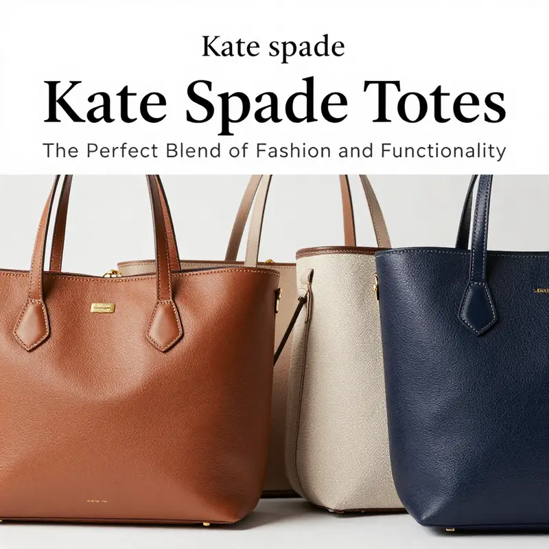 A stunning array of Kate Spade totes showcasing their unique designs and aesthetic appeal.