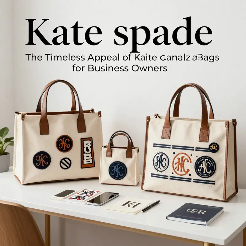 Showcasing the iconic design of Kate Spade canvas bags that blend style and functionality.