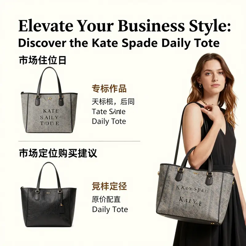 The elegant design and materials of the Kate Spade Daily Tote highlight its premium quality and functionality.