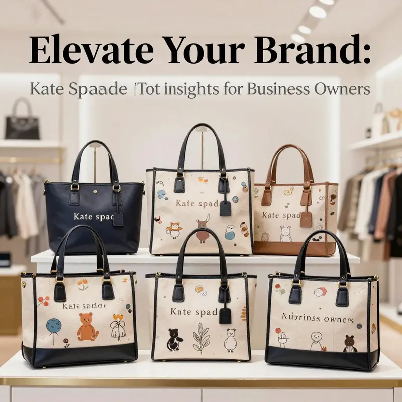 A selection of Kate Spade totes highlighting their distinctive and playful designs.