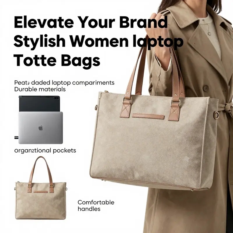 A visual timeline showing how women’s laptop tote bags have evolved in design and function.