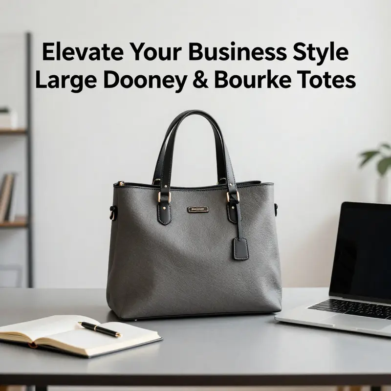 A large Dooney & Bourke tote exemplifying elegance in a professional setting.