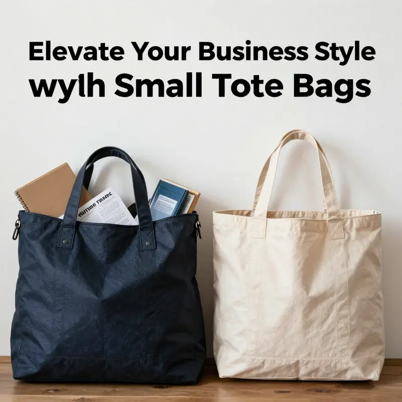 Essential items neatly organized in a small tote bag, showcasing its practicality.