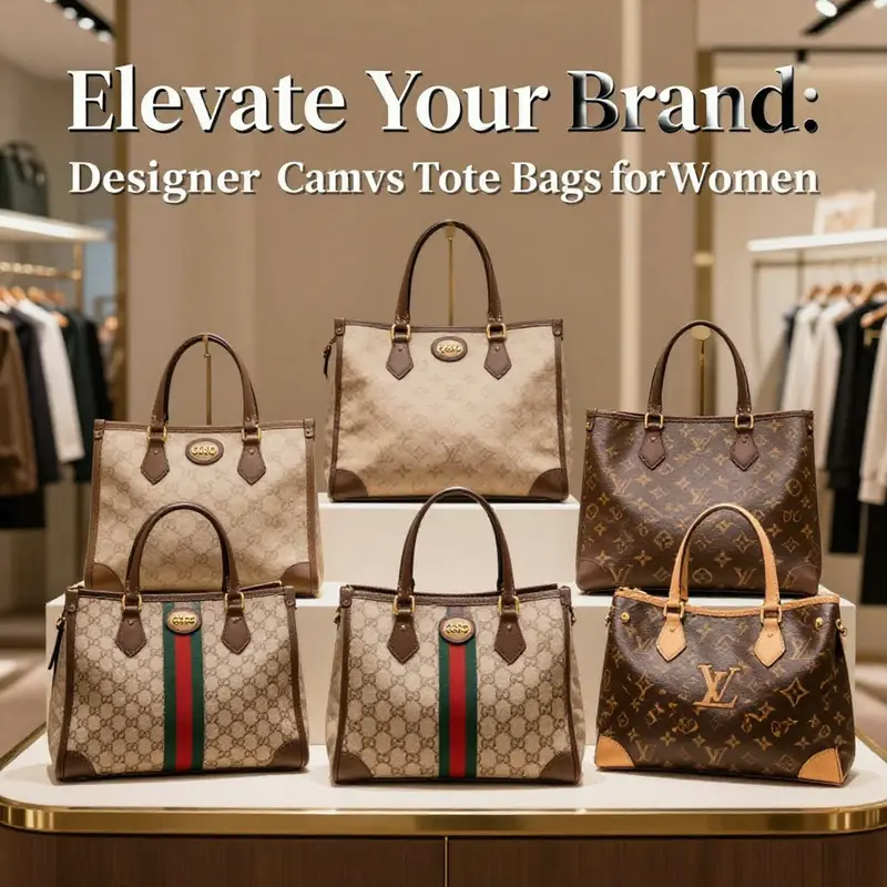 Canvas tote bags showcase their versatility across different occasions.