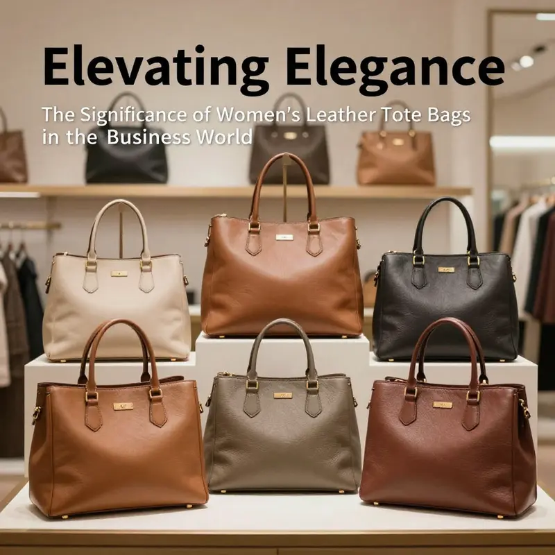An exquisite collection of luxury leather tote bags showcasing elegance and style.
