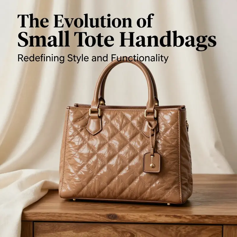A showcase of innovative design elements seen in modern small tote handbags.
