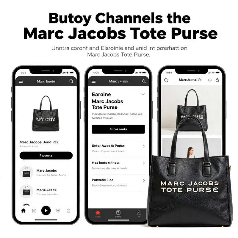 The distinct design elements that define the Marc Jacobs Tote Purse.