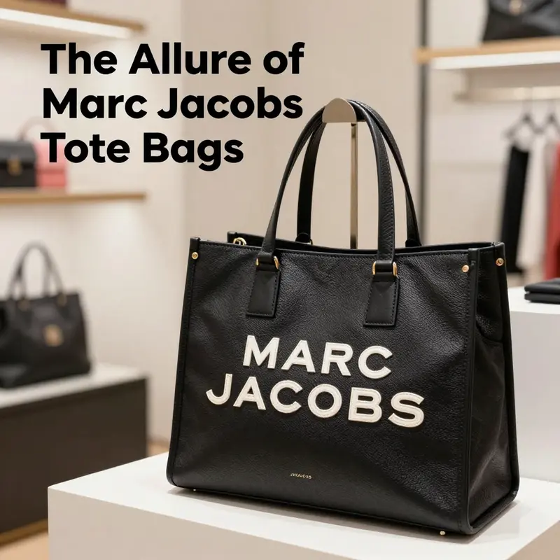 A captivating Marc Jacobs tote showcasing modern design trends and signature aesthetics.