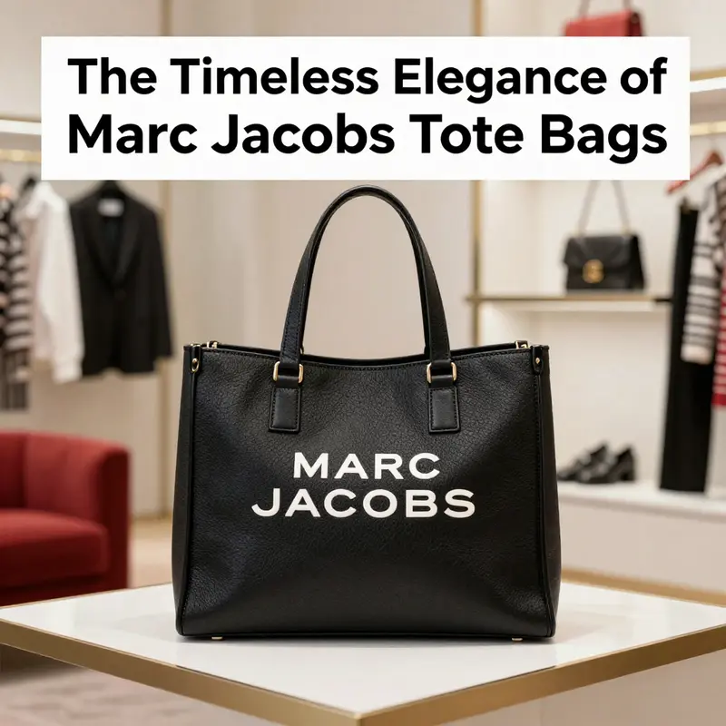 The striking design of the Marc Jacobs Tote Bag combines modern aesthetics with functional sophistication.