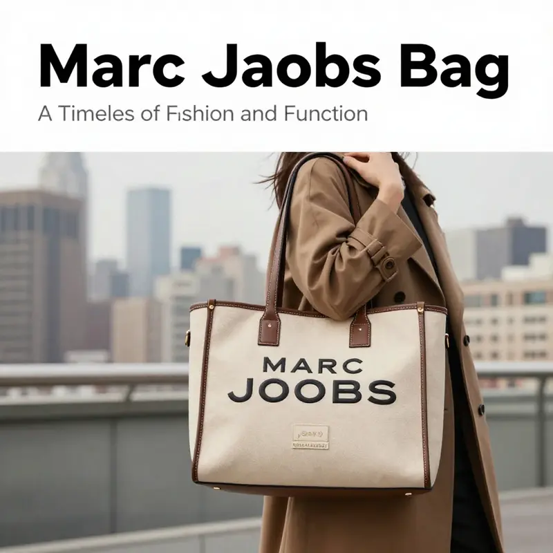 The Marc Jacobs Tote Bag, an emblem of timeless fashion and craftsmanship.