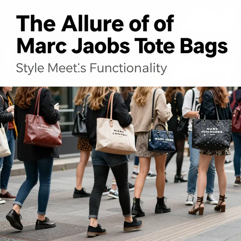 A captivating Marc Jacobs tote showcasing modern design trends and signature aesthetics.