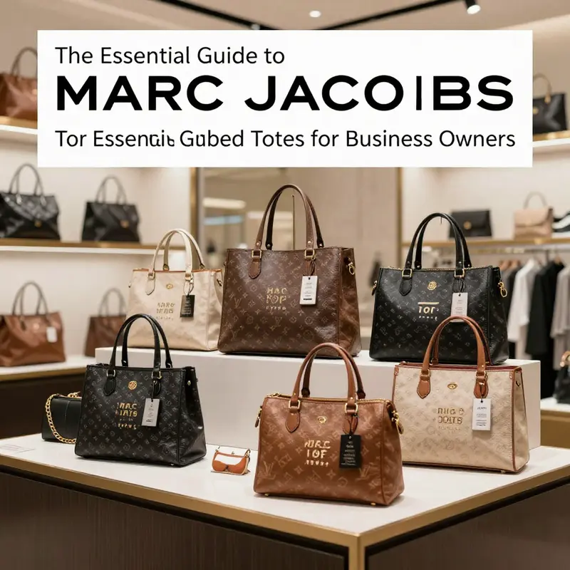 A collection of Marc Jacobs totes illustrating product variety and pricing.