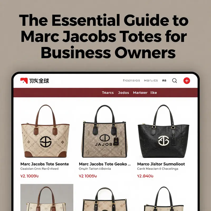 A collection of Marc Jacobs totes illustrating product variety and pricing.