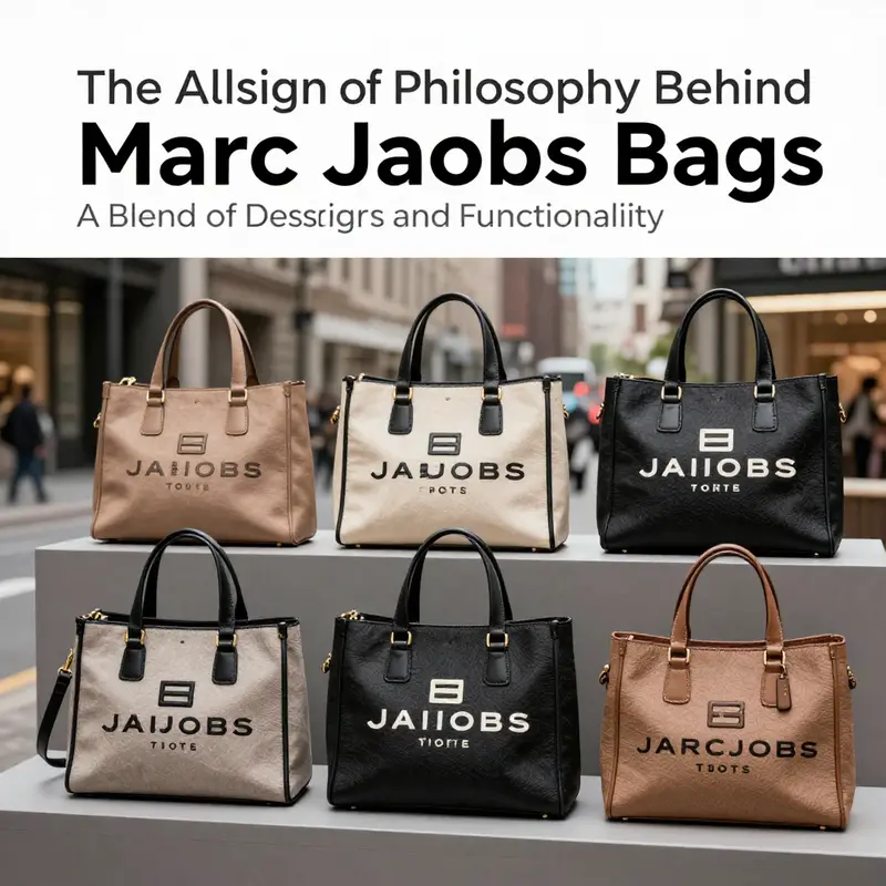 An artistic representation of Marc Jacobs Tote Bags showcasing their chic design and practicality.