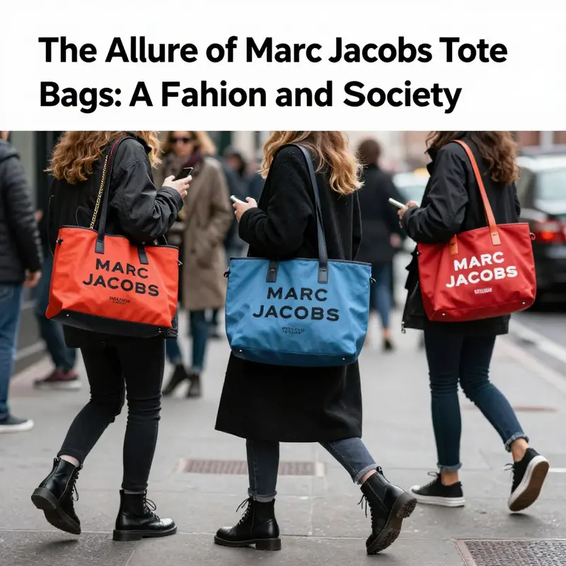 An artistic representation of Marc Jacobs Tote Bags showcasing their chic design and practicality.