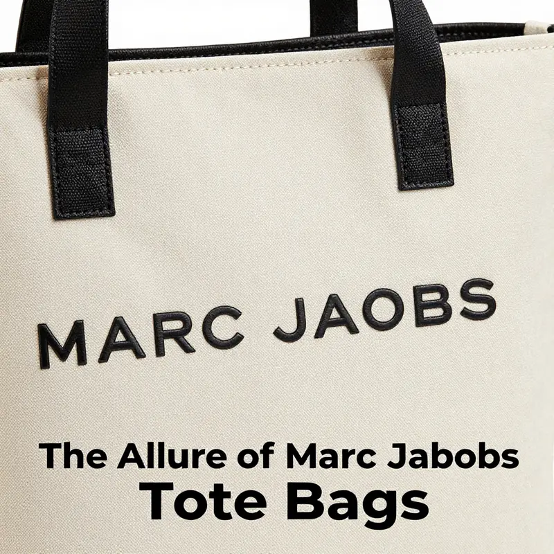 An artistic representation of Marc Jacobs Tote Bags showcasing their chic design and practicality.