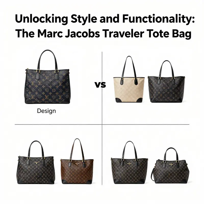 The Marc Jacobs Traveler Tote Bag showcasing its iconic design and practical features.