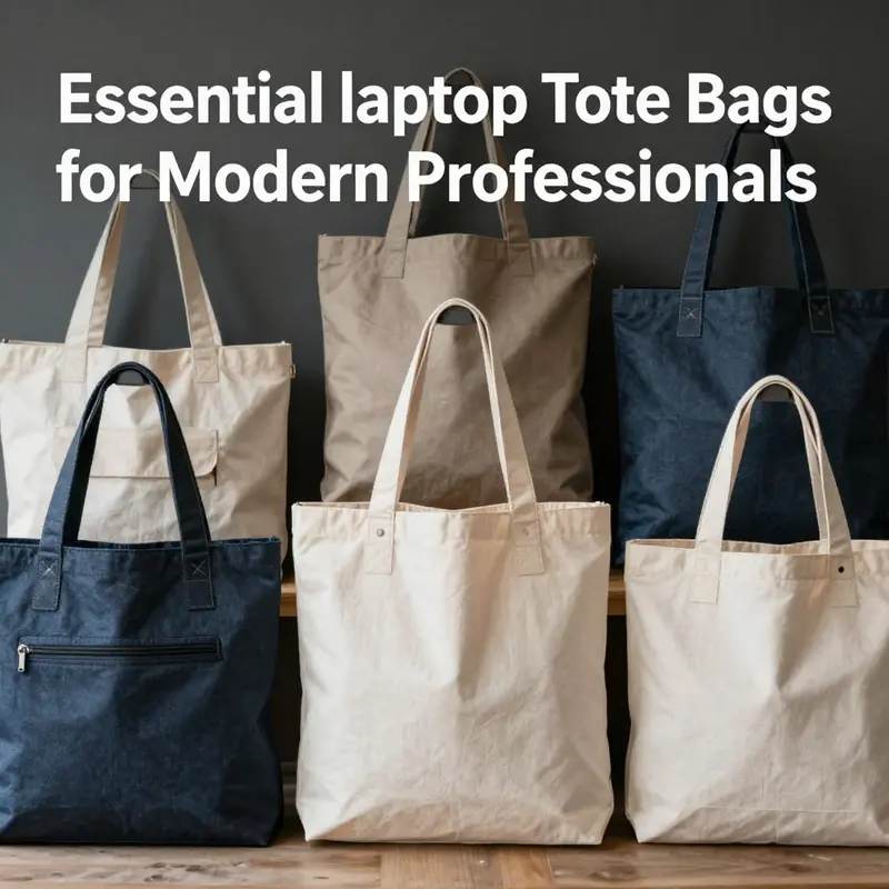 Highlighting the robust materials used in laptop tote bags, ensuring protection and longevity.