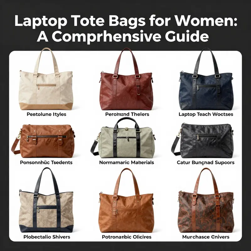 Overview of functional features and benefits of laptop tote bags designed for women professionals.