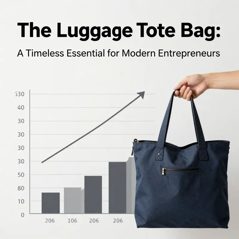 A visual representation of the evolution of luggage tote bags from functional travel gear to luxury fashion items.