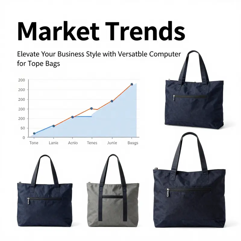 Close-up view showcasing the intricate design elements of a laptop tote bag.