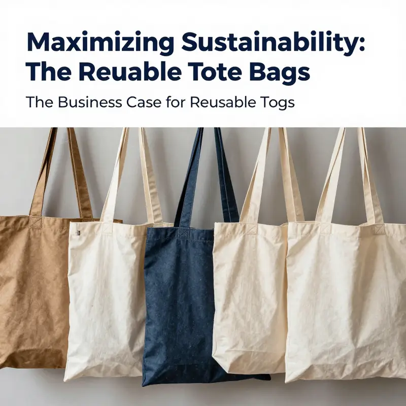 A visual representation demonstrating the environmental impact comparison between cotton and plastic bags.