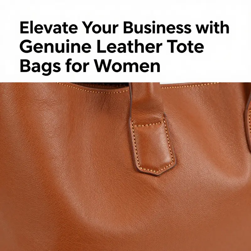 An assortment of trendy genuine leather tote bags showcasing diverse styles and functionalities.