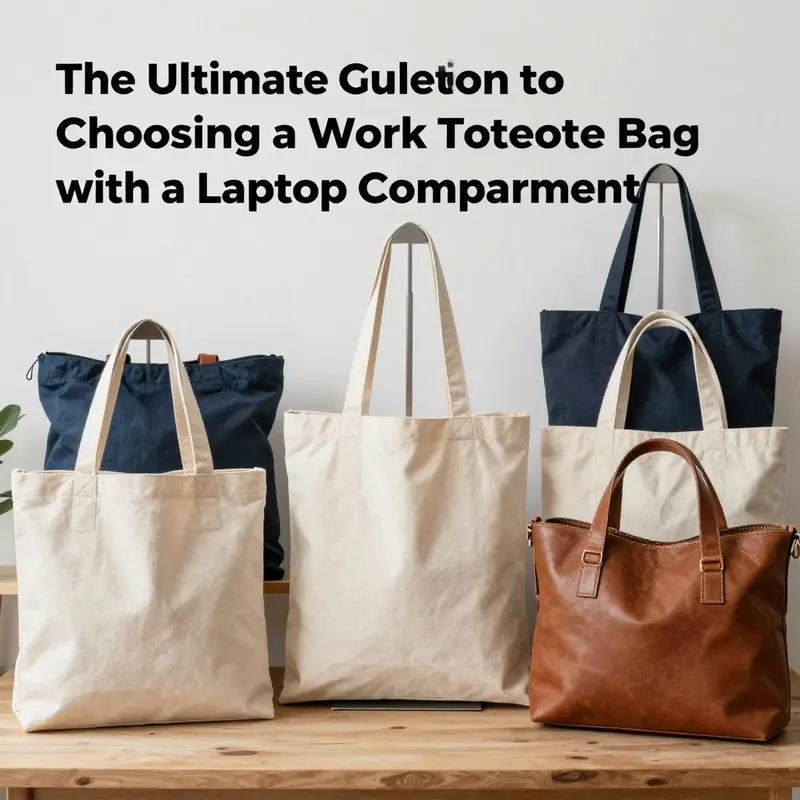 Highlighting the importance of laptop protection in a work tote.