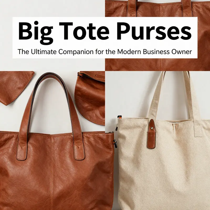 Big tote purses are portrayed in different environments showcasing their multifunctional design.