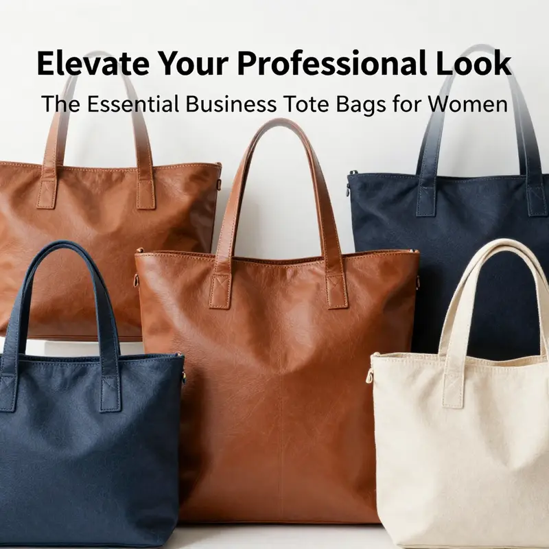 A businesswoman exemplifying the functional versatility of business tote bags designed for women.